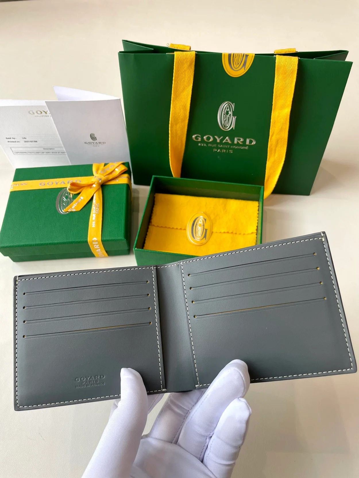 고야드 빅투아르 지갑 그레이