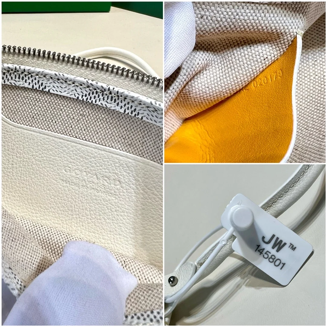 고야드 플뤼메 클러치 지갑 화이트