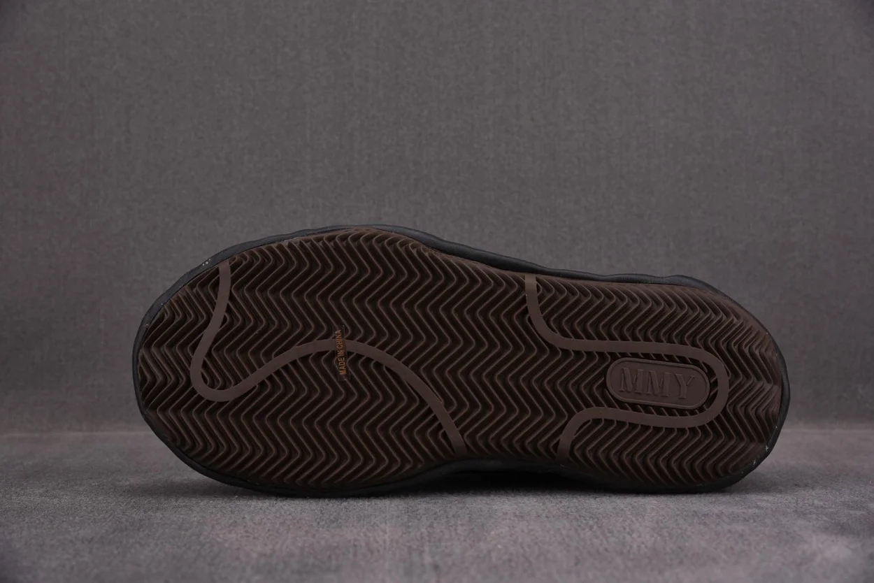 미하라 야스히로 블레이키 가죽 로우탑 블랙