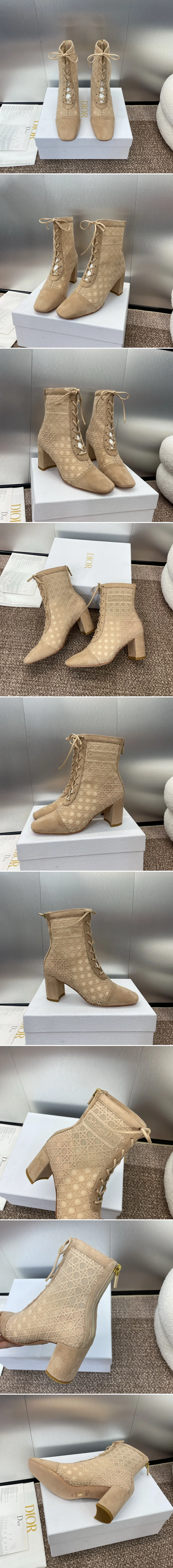 디올 Naughtily-D 너트리 디 시스루 메시 부츠 6.5CM