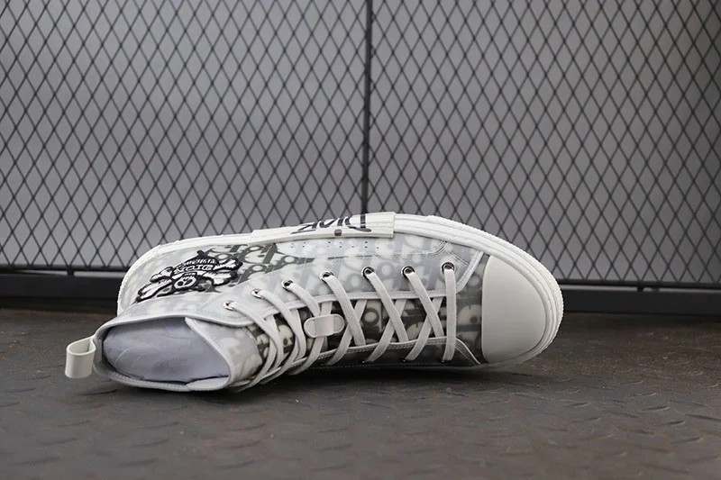 디올 x 숀 B23 하이 오블리크 캔버스 꿀벌 자수 패치