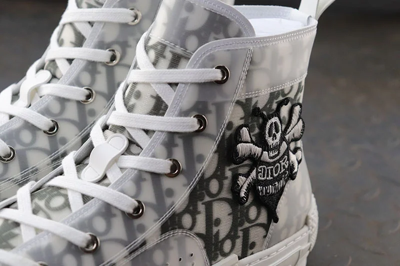 디올 x 숀 B23 하이 오블리크 캔버스 꿀벌 자수 패치