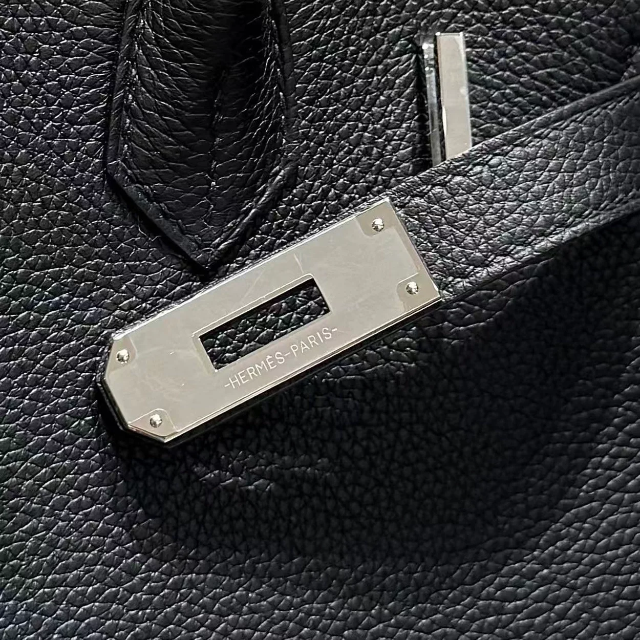 에르메스 버킨 30 Noir Togo 백 실버