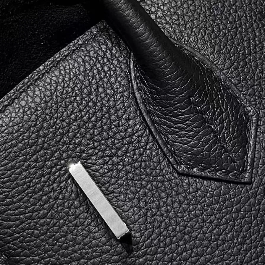 에르메스 버킨 30 Noir Togo 백 실버