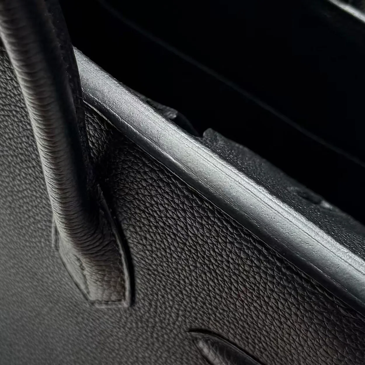 에르메스 버킨 30 Noir Togo 백 실버