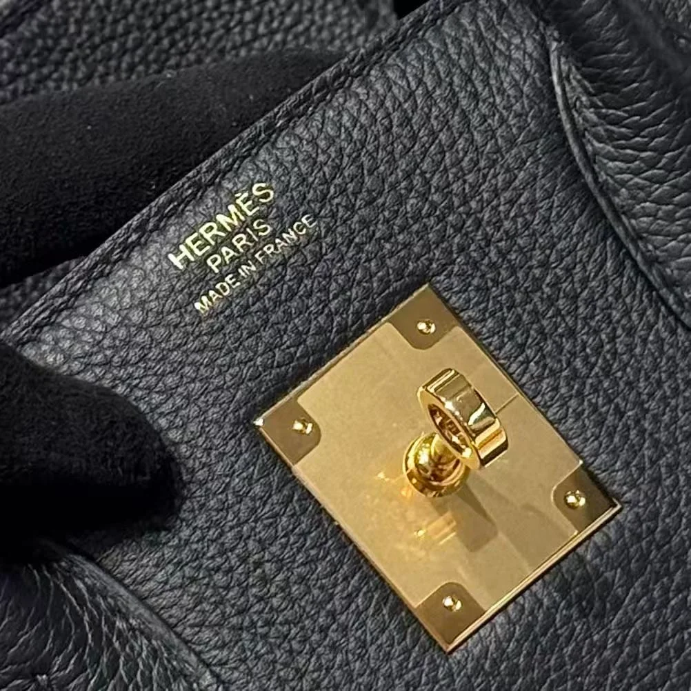 에르메스 버킨 30 Noir Togo 백 골드