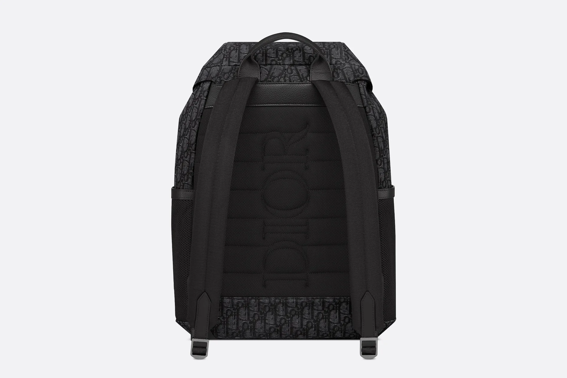 디올 Dior 8 플랩 블랙 오블리크 자카드 백팩 상세 이미지 4