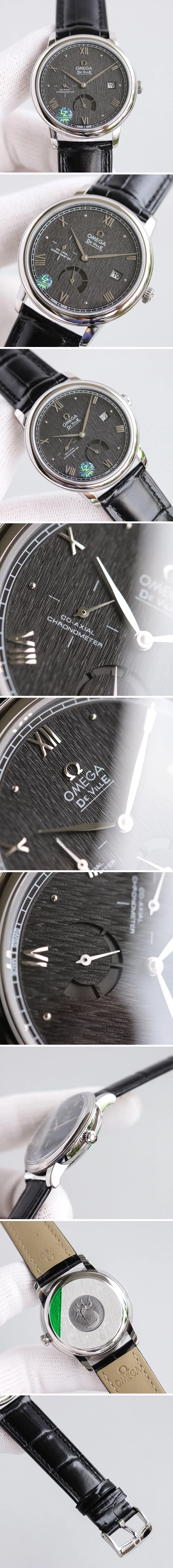 오메가 de ville 블랙 39mm