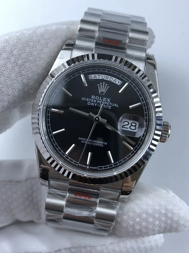 롤렉스 데이데이트36mm 블랙 바인덱스 상세 이미지 2