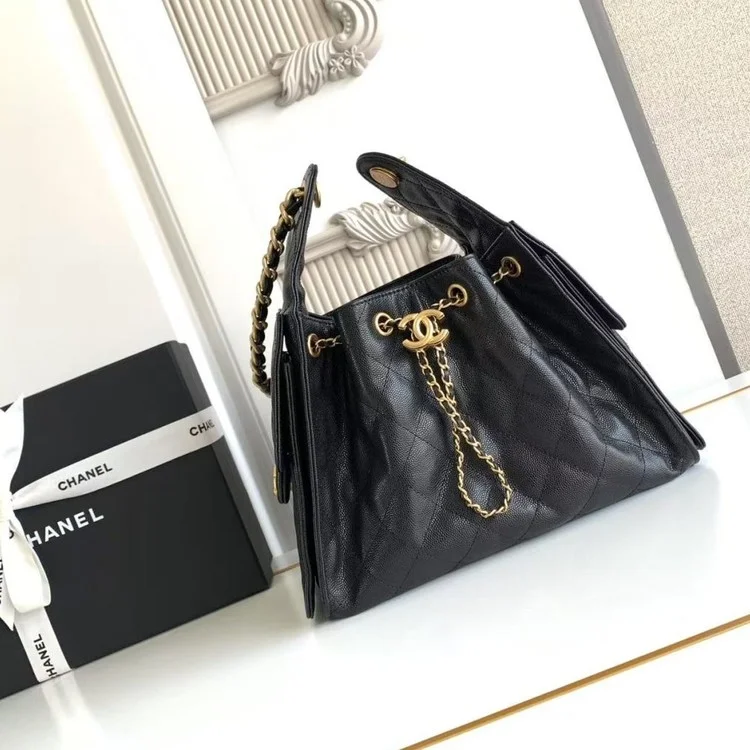 샤넬 25C 샤이니 캐비어 호보 AS5293