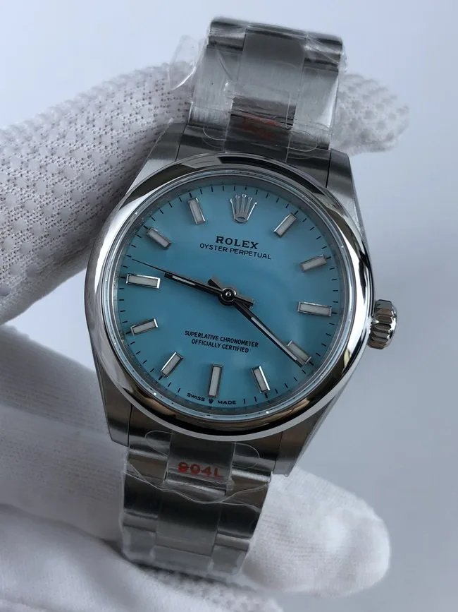 롤렉스 오이스터 퍼페츄얼 41mm 더콰이즈 블루 상세 이미지 2