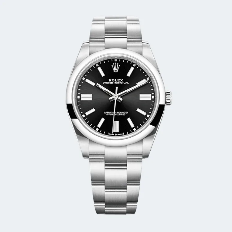 롤렉스 오이스터 퍼페츄얼 41mm 브라이트 블랙