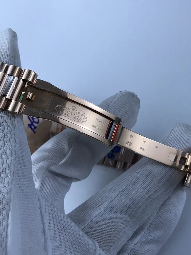 롤렉스 데이데이트 40mm 로즈골드 브라운 상세 이미지 6