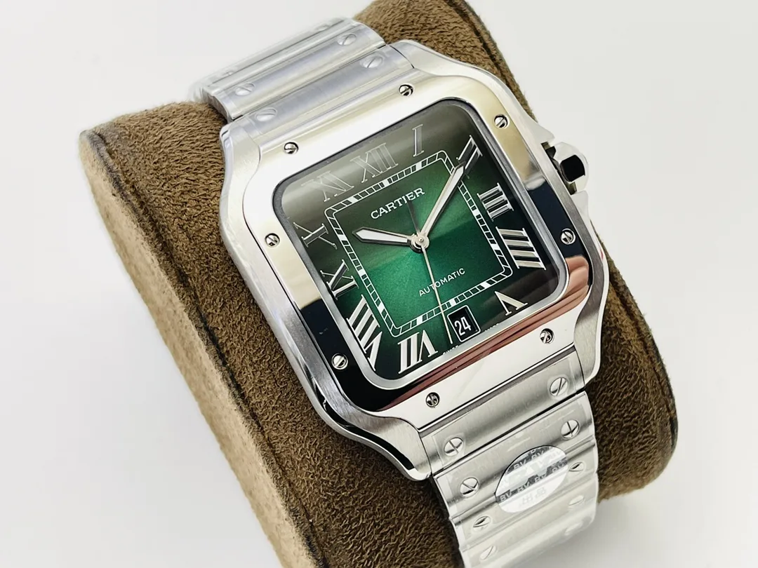 까르띠에 산토스 40mm 라지 그린다이얼 상세 이미지 2