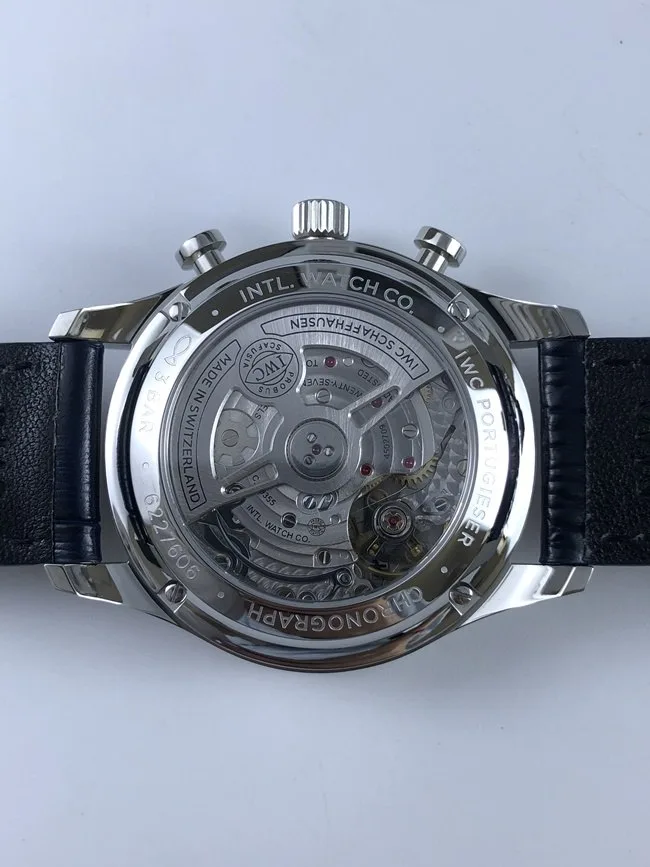 IWC 포르투기저 화이트다이얼 블루핸즈 버티컬 상세 이미지 3