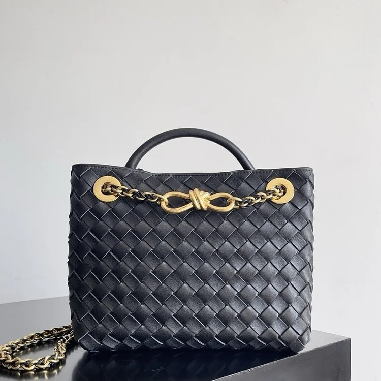 보테가베네타 스몰 안디아모 블랙 금장