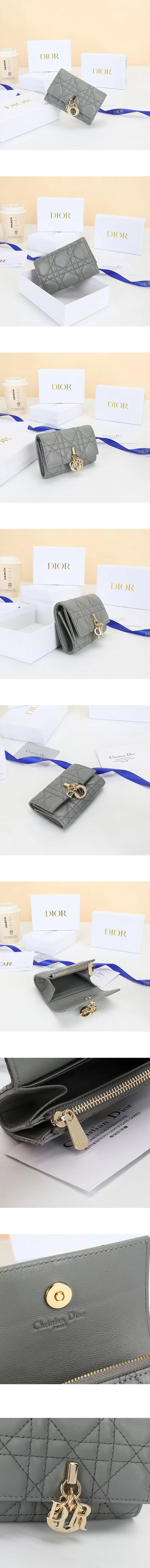 디올 MY Dior Glycine 월릿 파우더 그레이