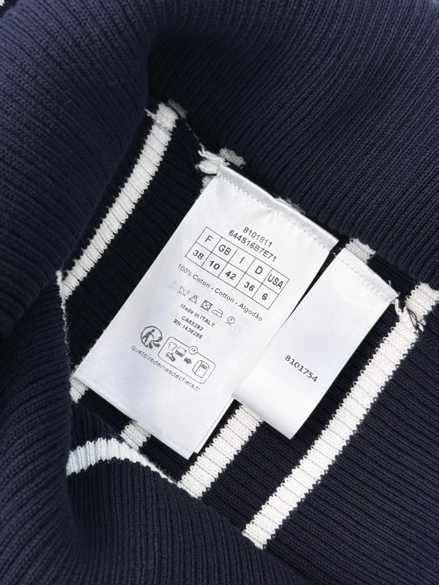 디올 디오리비에라 반팔 슬림핏 스웨터 (3color)