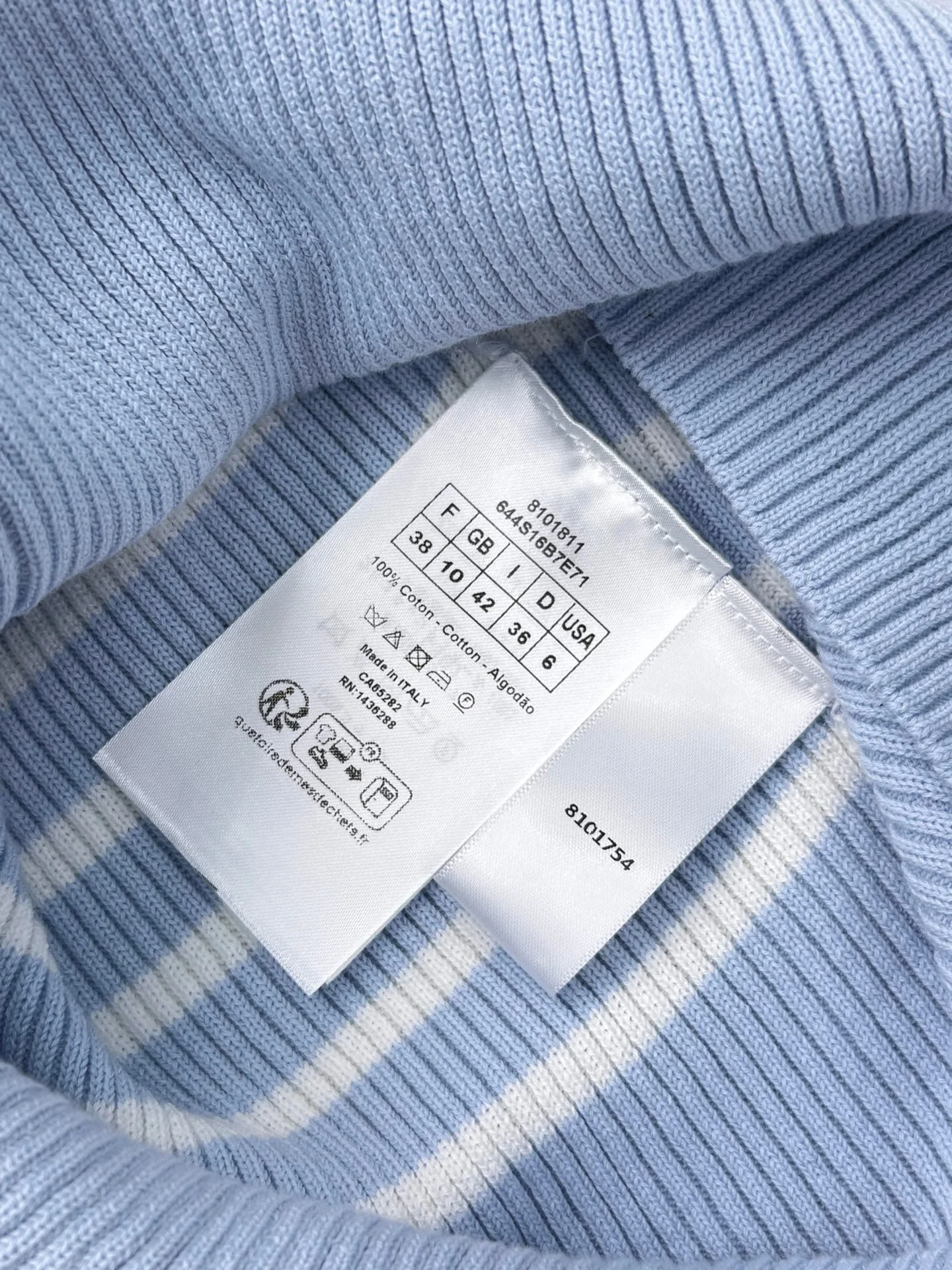 디올 디오리비에라 반팔 슬림핏 스웨터 (3color)