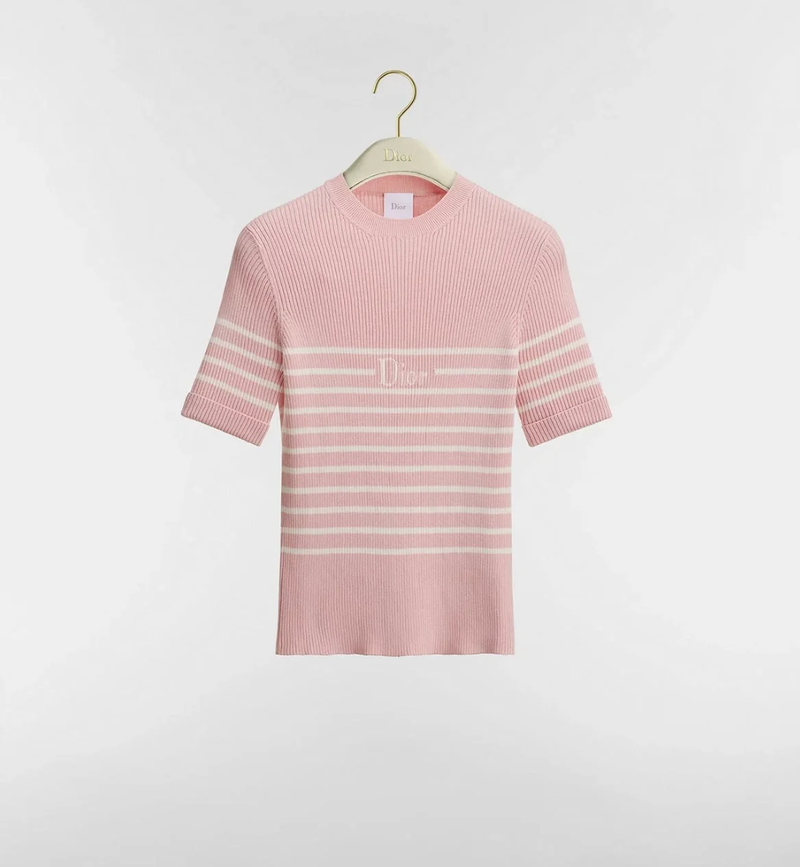 디올 디오리비에라 반팔 슬림핏 스웨터 (3color)