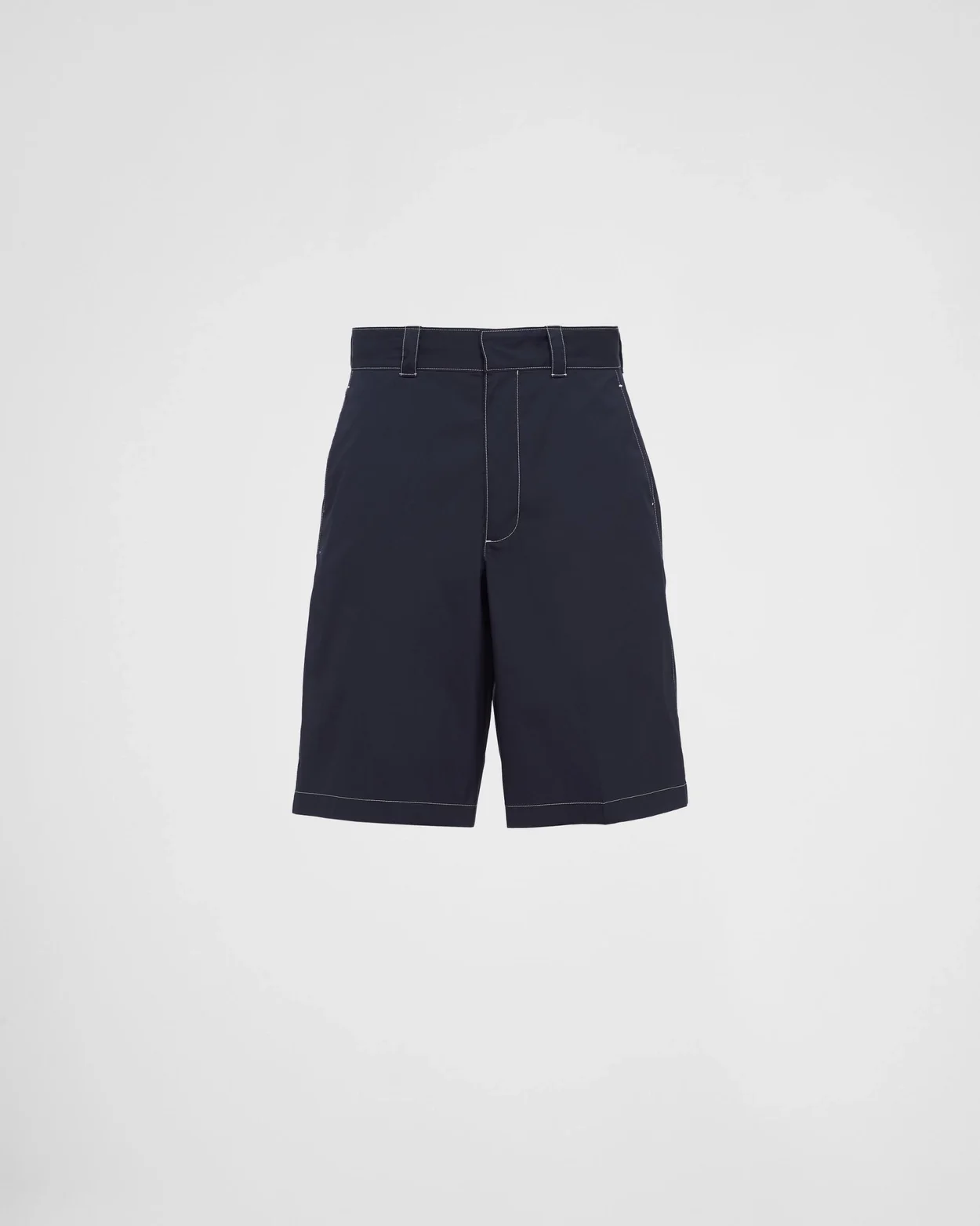 프라다 스트레치 포플린 버뮤다 쇼츠