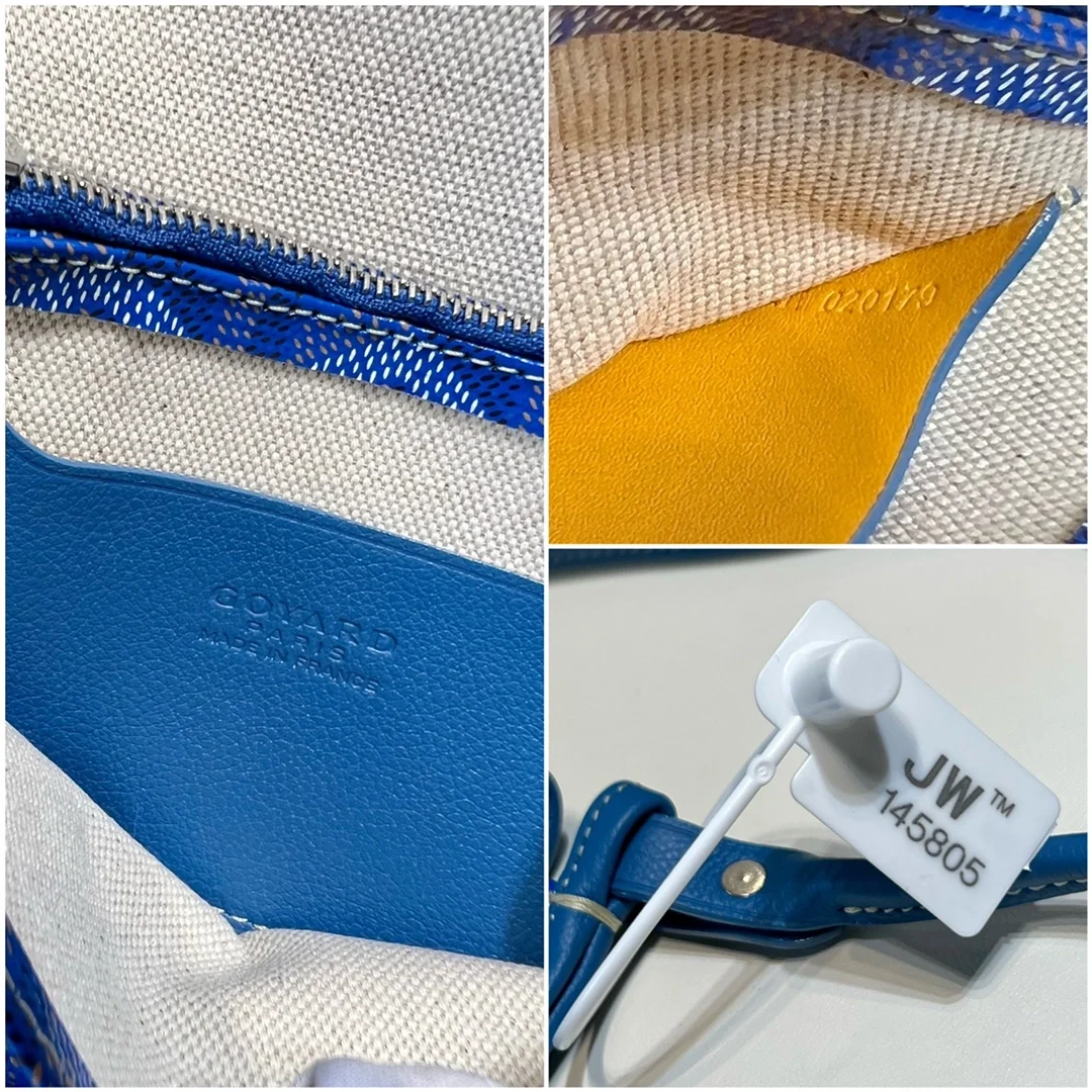 고야드 플뤼메 클러치 지갑 블루