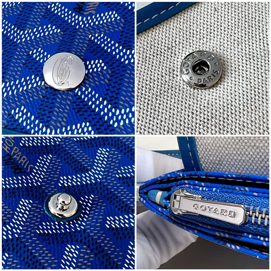 고야드 플뤼메 클러치 지갑 블루