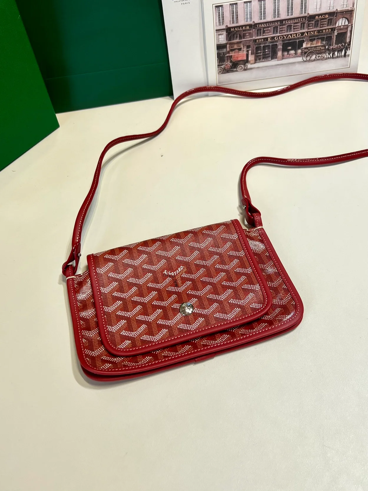 고야드 플뤼메 클러치 지갑 레드