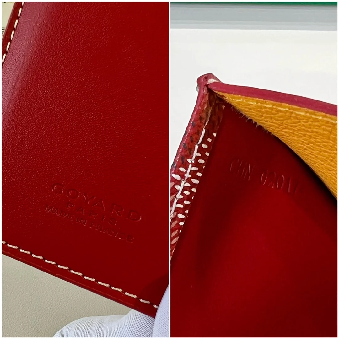 고야드 생피에르 카드 홀더 레드