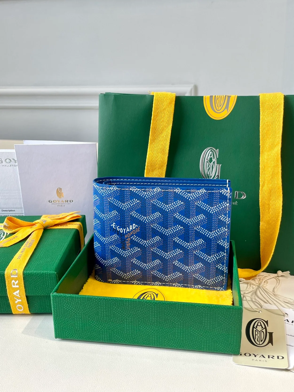 고야드 빅투아르 지갑 블루