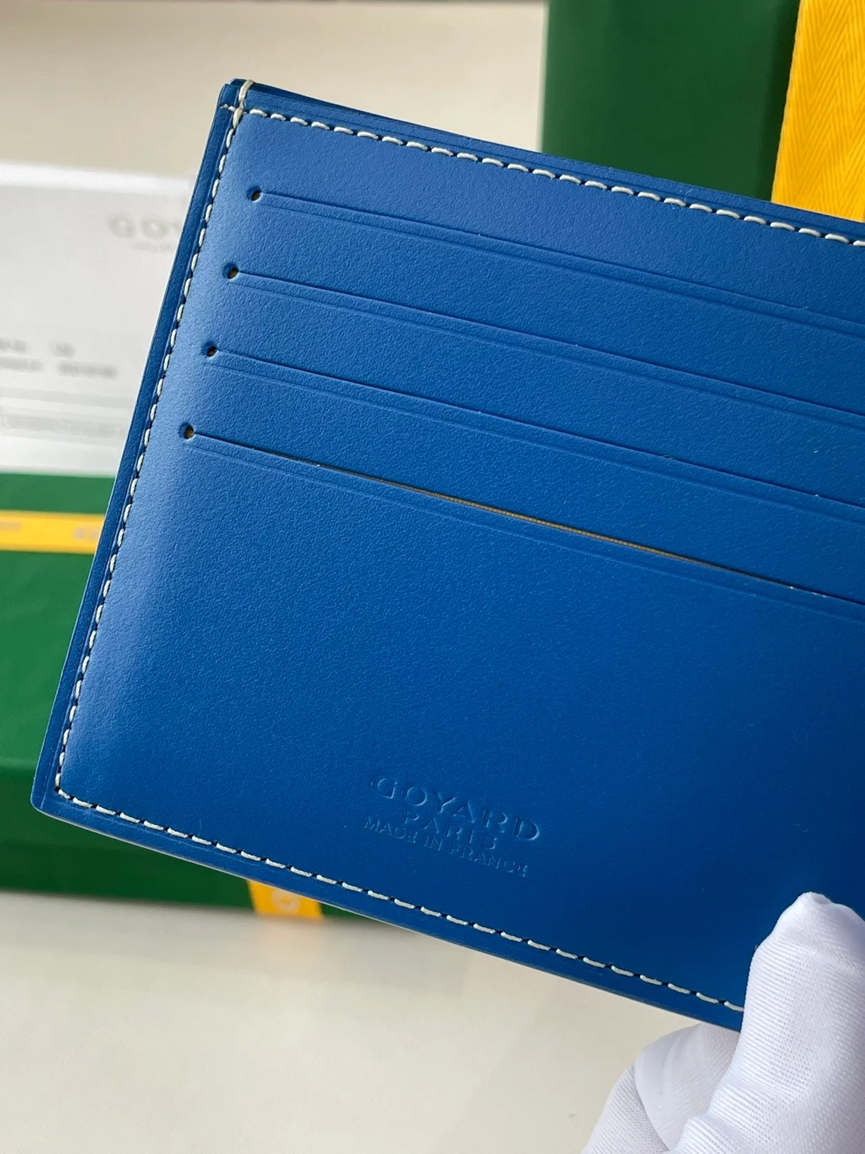 고야드 빅투아르 지갑 블루