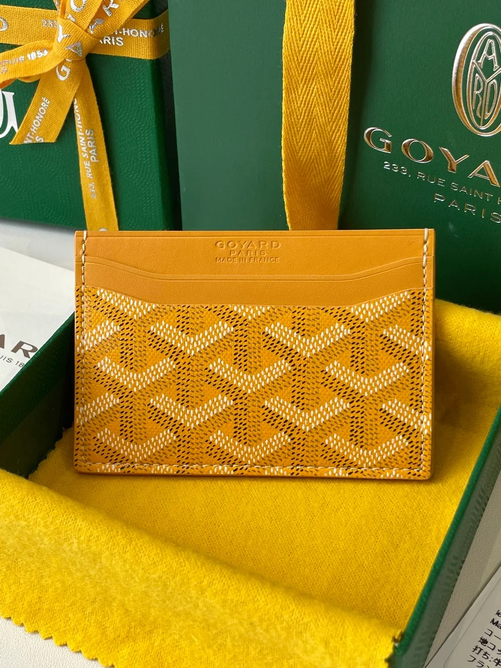 고야드 생쉴피스 카드 홀더 옐로우