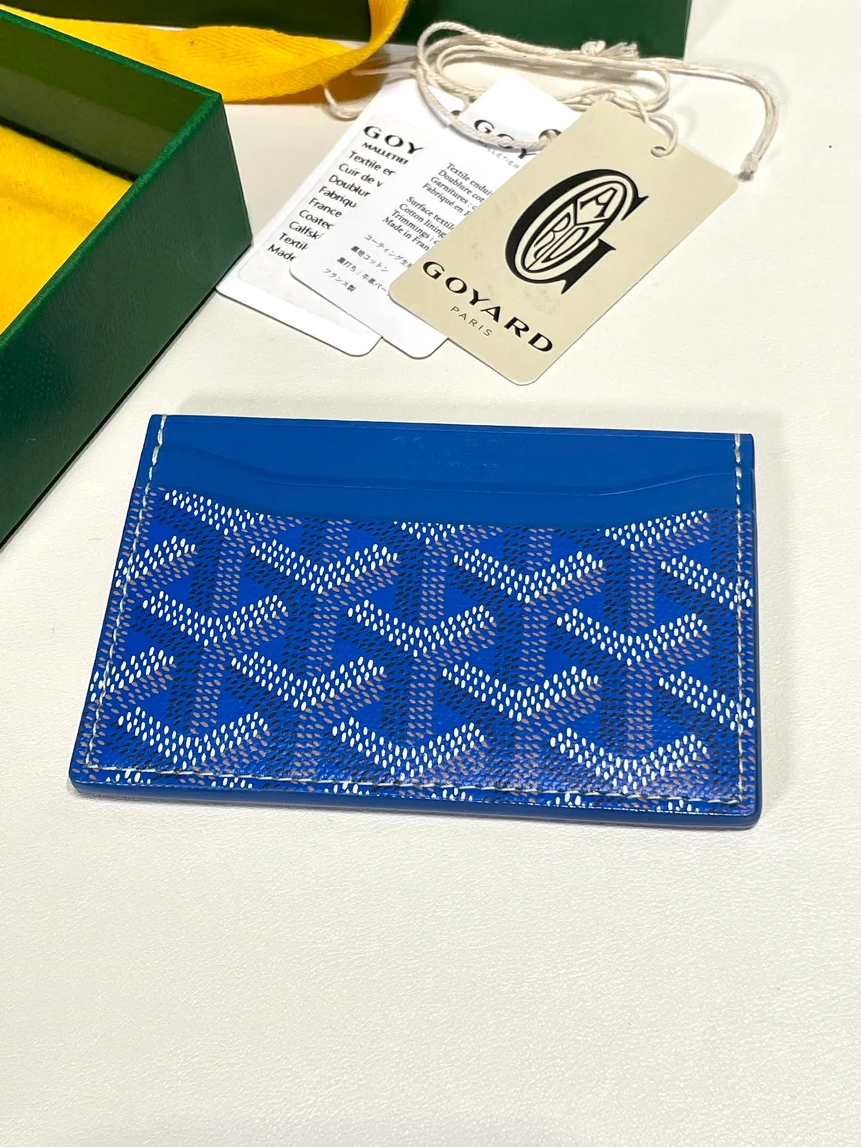 고야드 생쉴피스 카드 홀더  블루