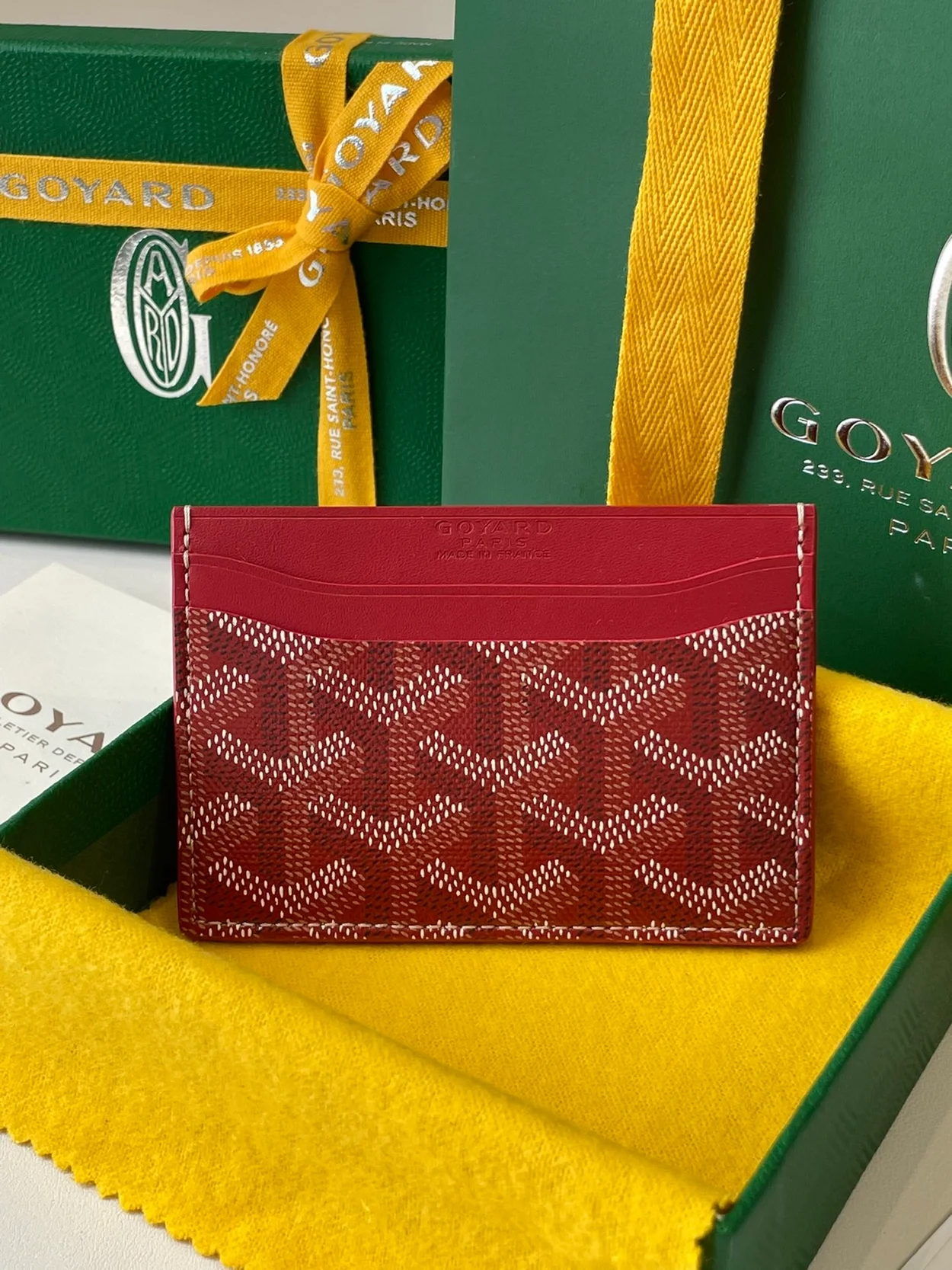 고야드 생쉴피스 카드 홀더 레드