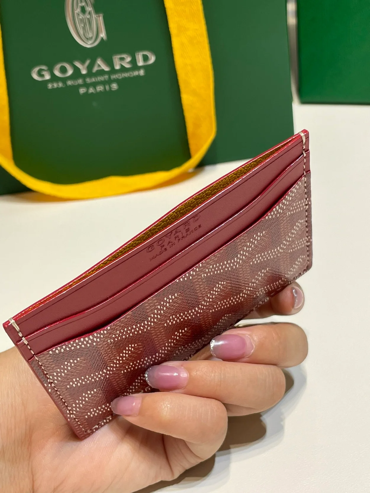 고야드 생쉴피스 카드 홀더 레드