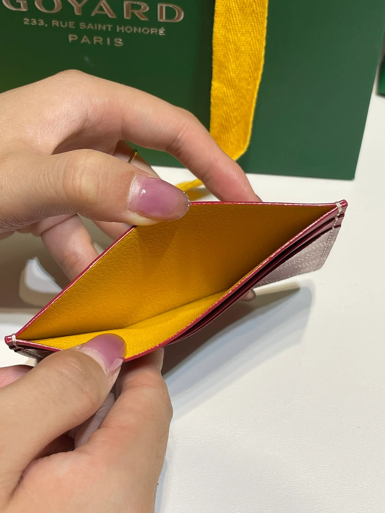 고야드 생쉴피스 카드 홀더 레드