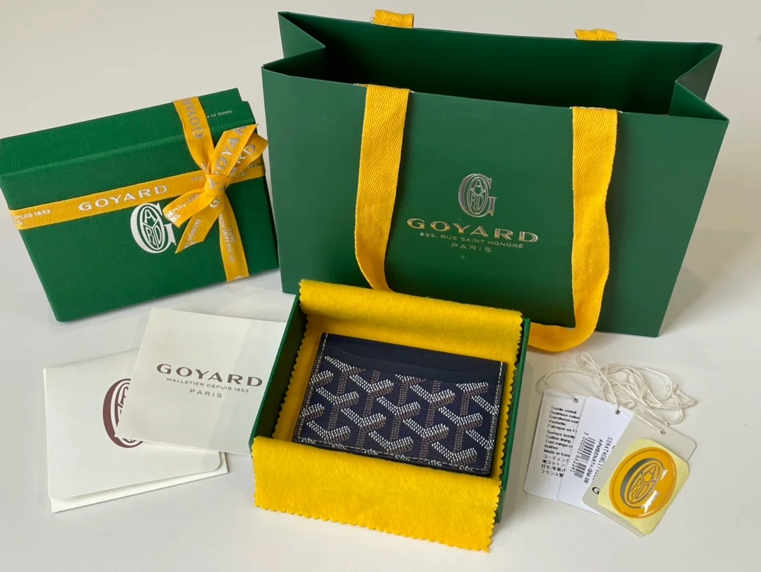 고야드 생쉴피스 카드 홀더 네이비