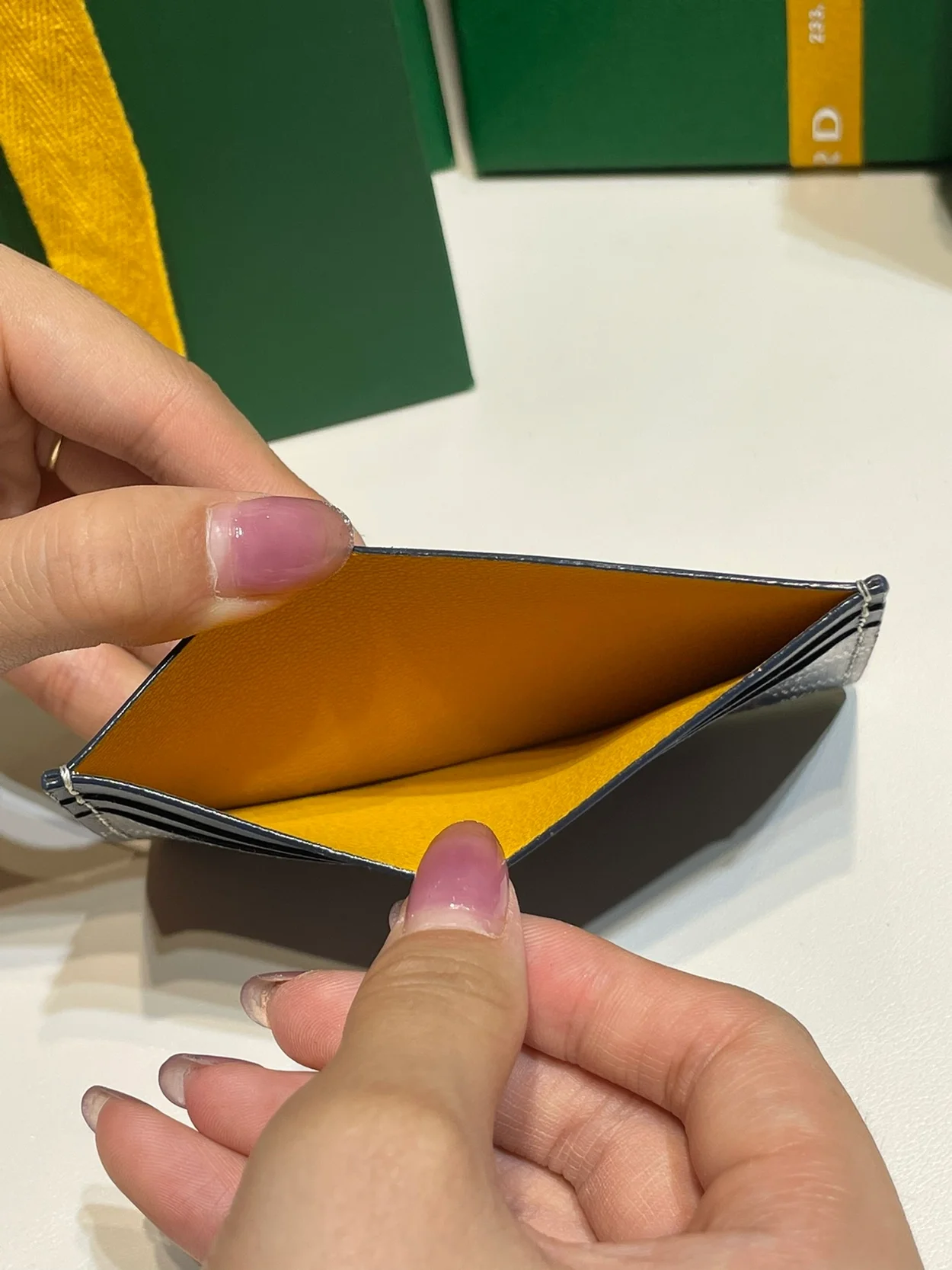 고야드 생쉴피스 카드 홀더 네이비