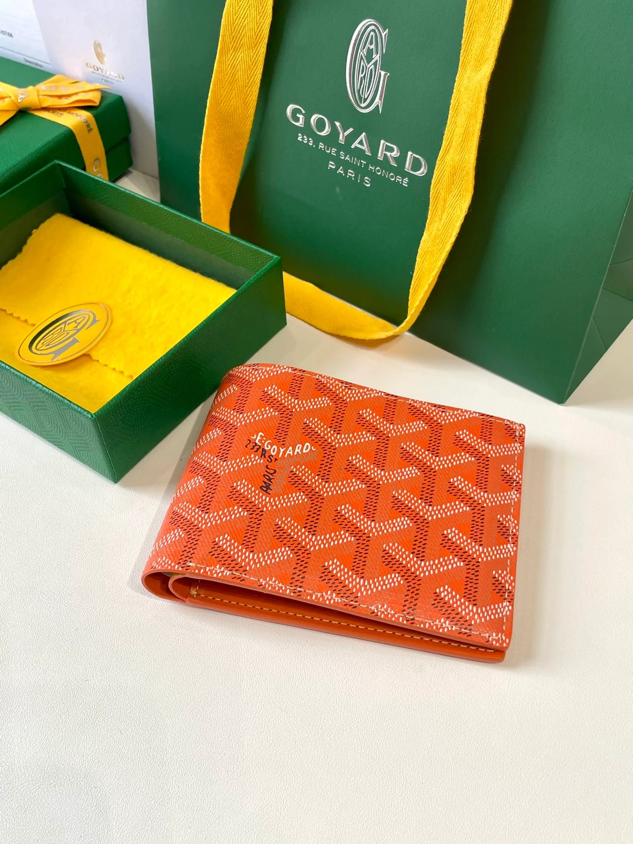 고야드 빅투아르 지갑 오렌지