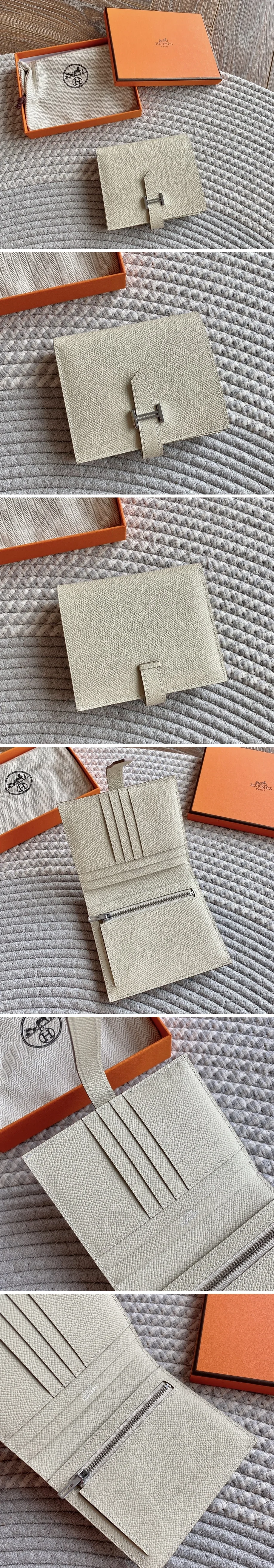 에르메스 베안 컴팩트 쉐브르 반지갑