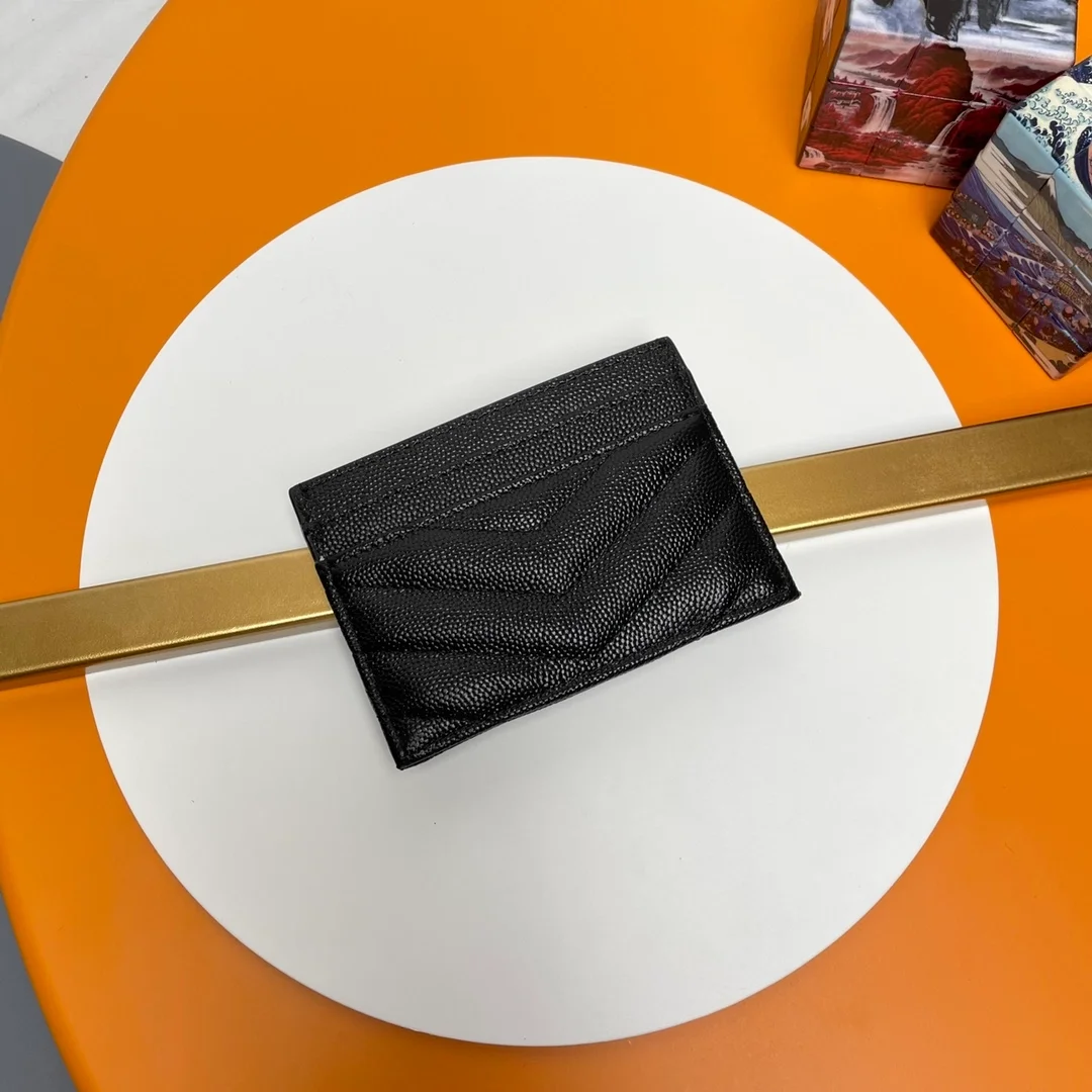 생로랑 카산드라 마테라세 카드 케이스 다크