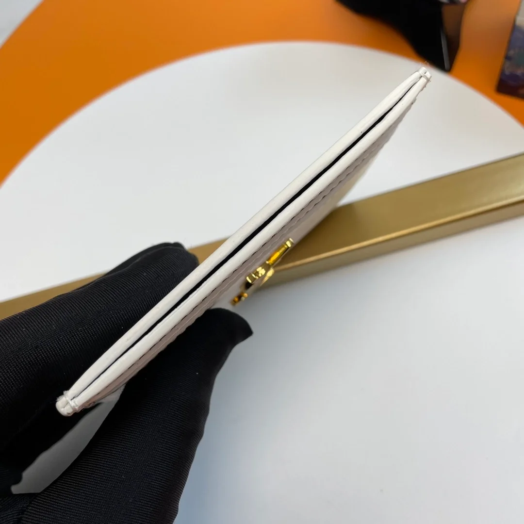 생로랑 카산드라 카드 케이스 화이트