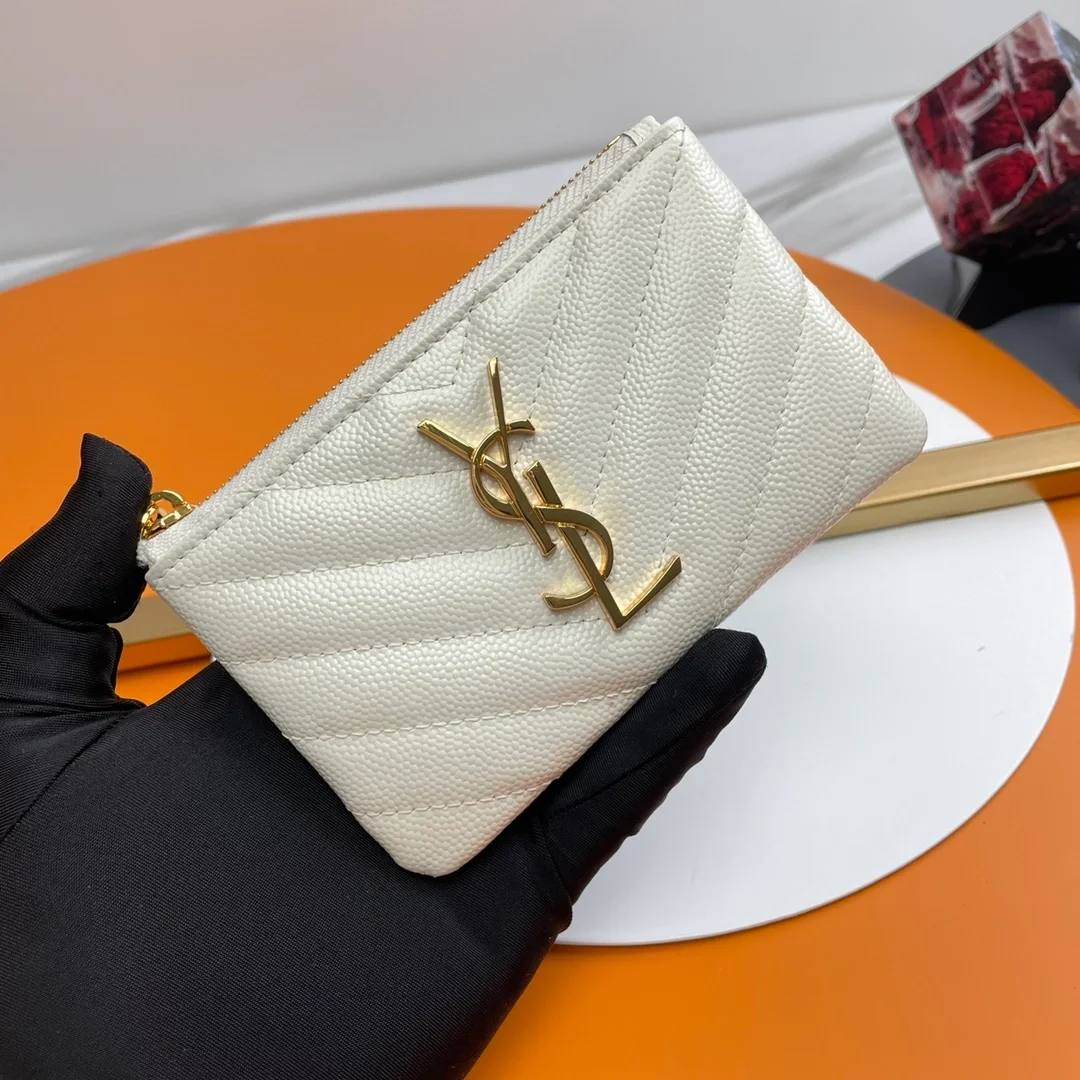 생로랑 마틀라세 프라그망 케이스 화이트 골드