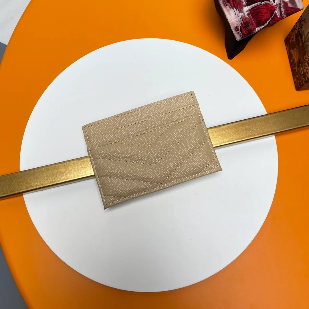 생로랑 카산드라 마테라세 카드 케이스 베이지