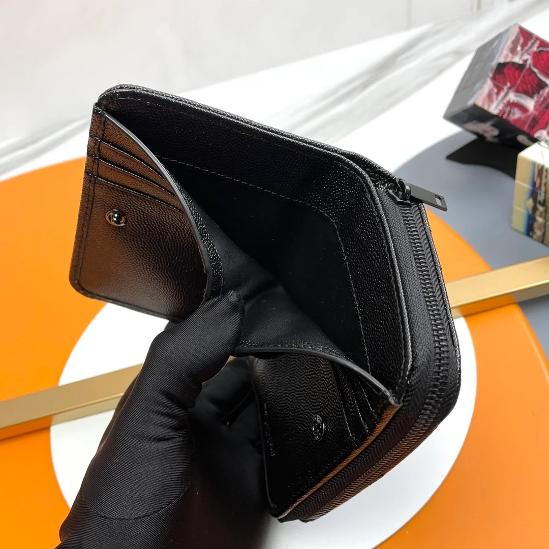 생로랑 컴팩트 지퍼 어라운드 월릿 다크