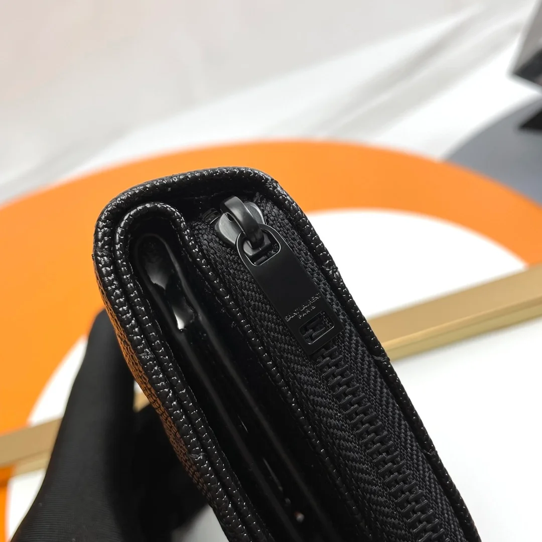 생로랑 컴팩트 지퍼 어라운드 월릿 다크