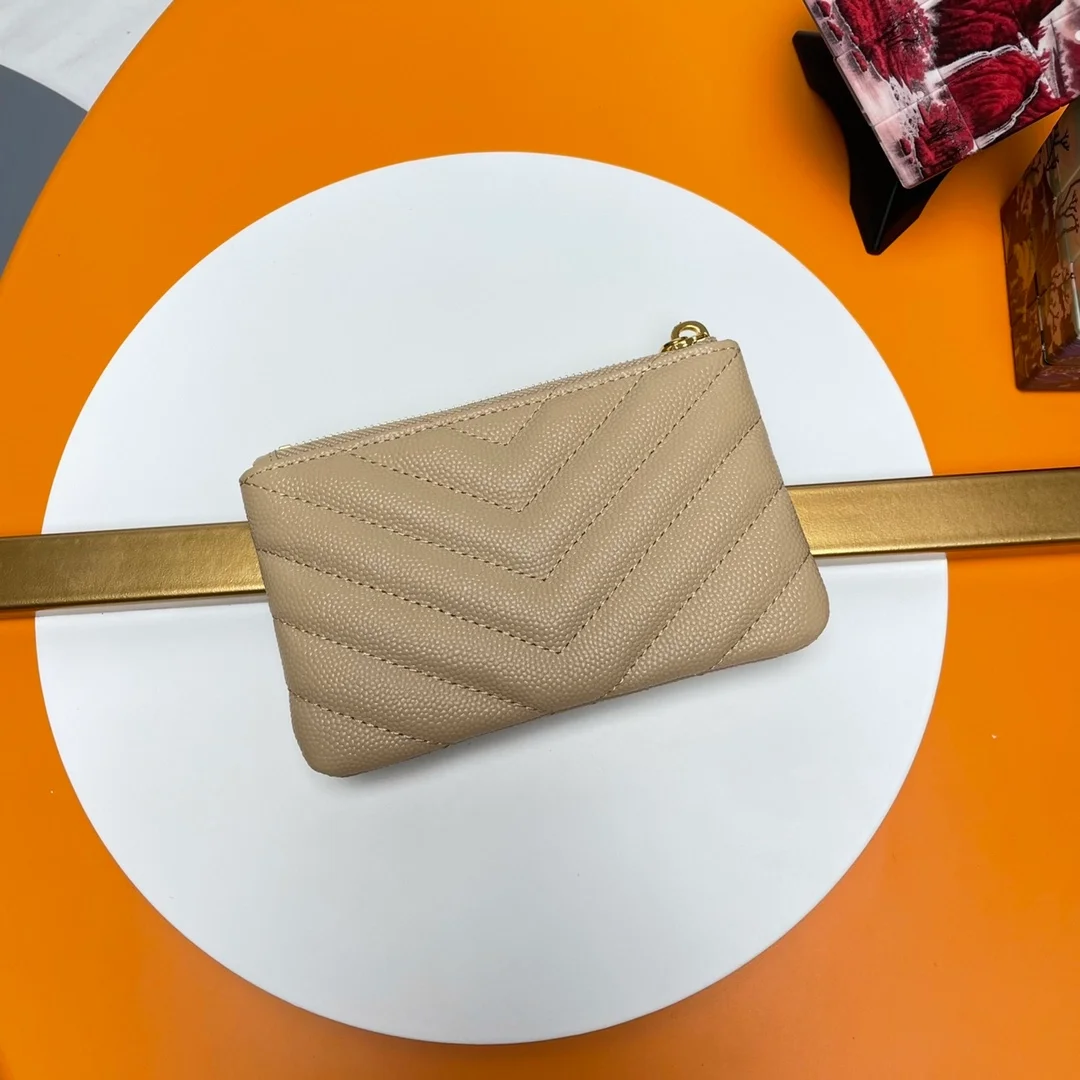 생로랑 마틀라세 프라그망 케이스 베이지 골드