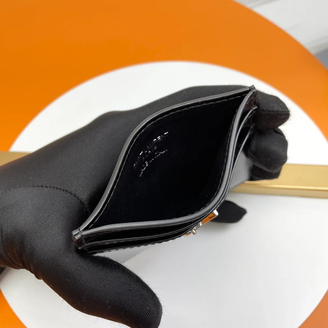 생로랑 카산드라 카드 케이스 실버