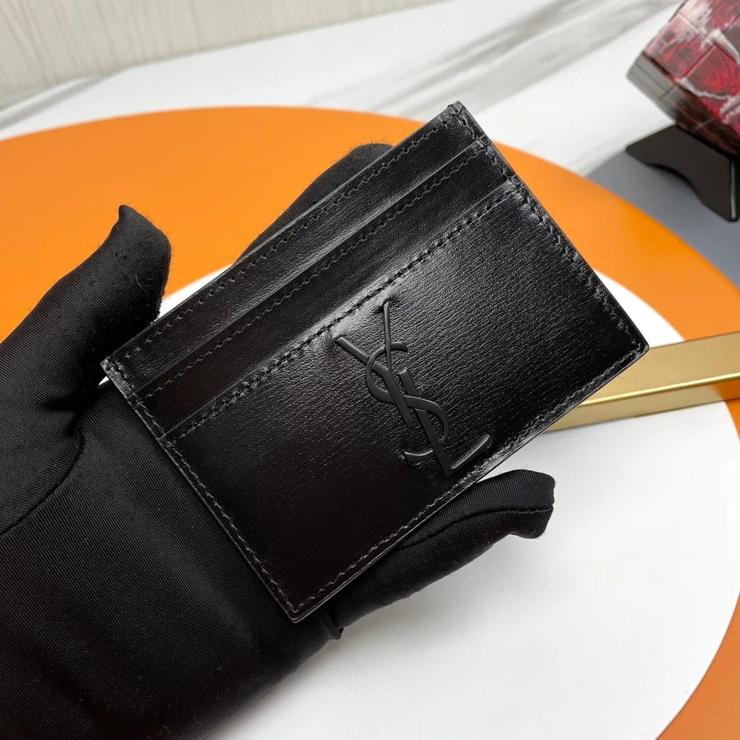 생로랑 카산드라 카드 케이스 다크