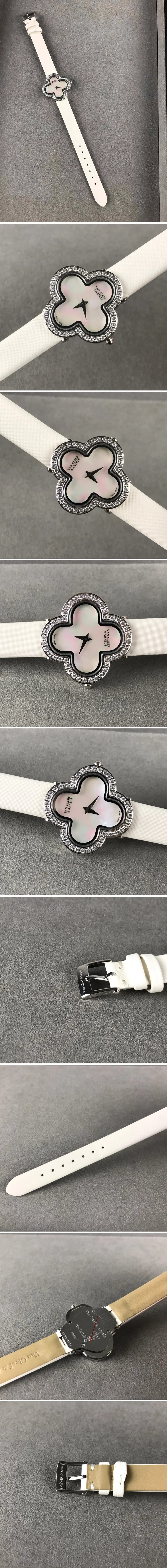 반클리프 앤 아펠 스몰 알함브라 오닉스 화이트